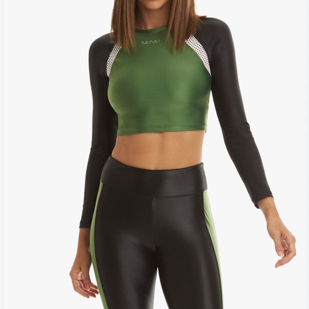 Koral Sideline Energy Long Sleeve Crop Top
